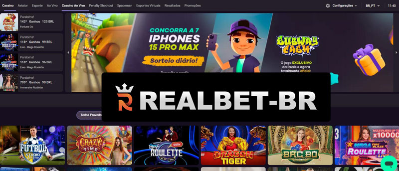 Jogos Disponíveis no Realbet Online Casino